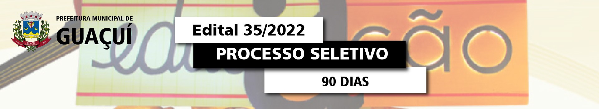 banner do processo seletivo