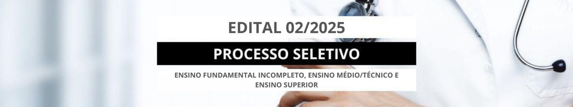 banner do processo seletivo
