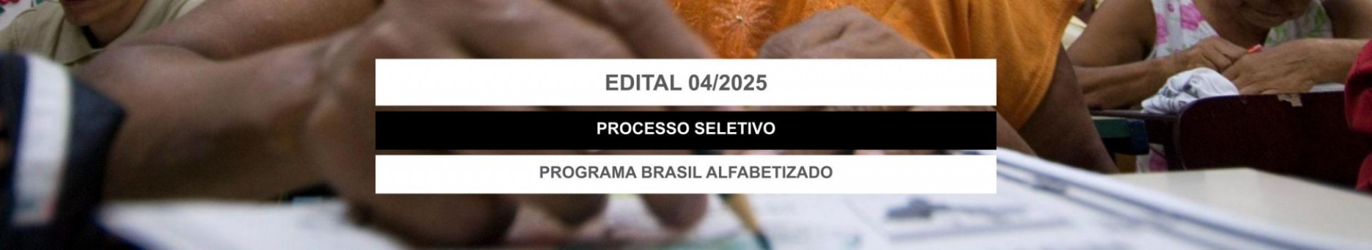 banner do processo seletivo
