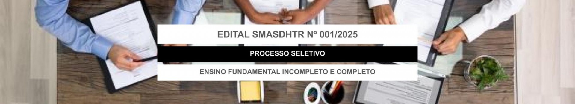 banner do processo seletivo